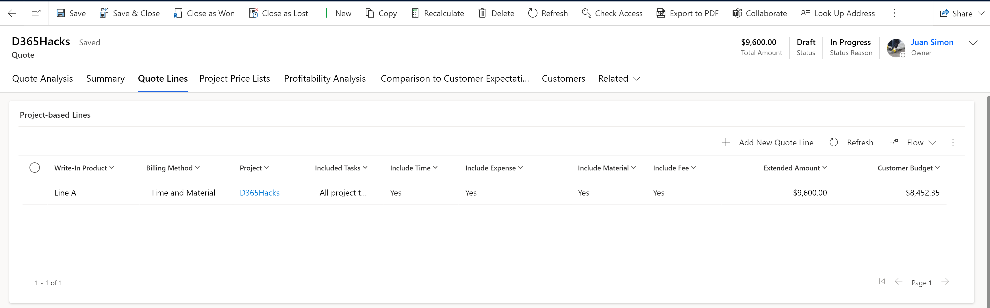 Hack #8: How to use Quotes in Dynamics 365 Project Operations? – part ...